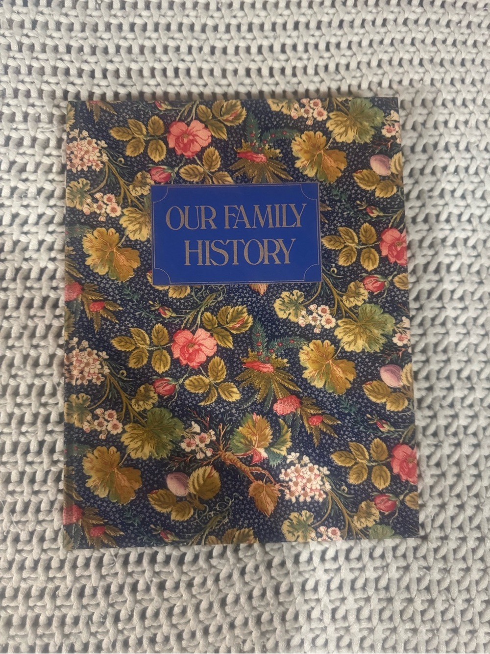 Our family history vintage cottagecore family book album
